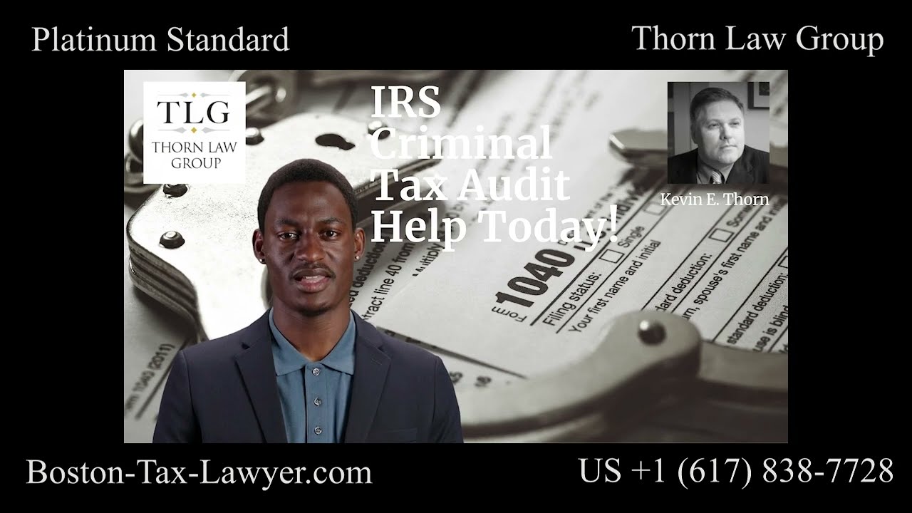 Contact Tax Attorney Kevin E. Thorn Immediately for Your criminal Tax Audit