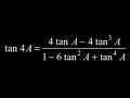 🔴proof tan4A = (4tanA-4tan^3A)/(1-6tan^2A+tan^4A) |Trigonometry 💯 #trigonometry #tan4A
