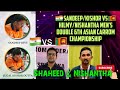 Sandeepkishor vs hilmynishantha mens double 6th asian carrom championship