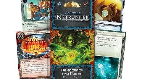 Android Netrunner LCG Democracy and Dogma Datapack unboxing