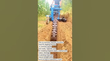 "Powerful Trencher Machine – Fast Ditch Digging for Farming & Irrigation"