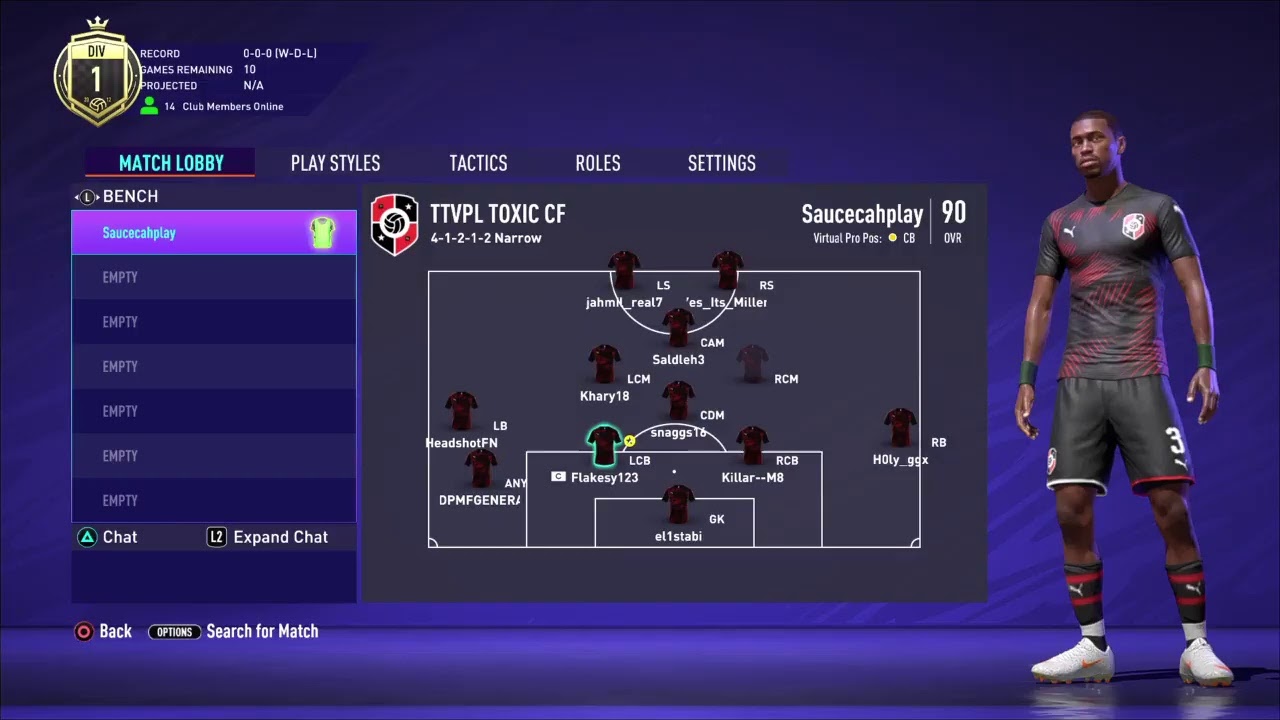 Pro  club  - toxic  vsLh milian