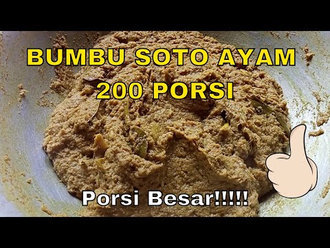 Resep Soto Ayam Untuk 200 Porsi