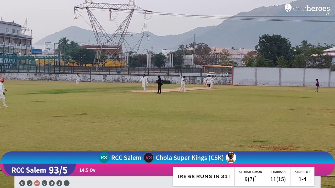 RCC Salem vs Chola Super Kings (CSK) live cricket match | YPL (Yercaud Premier League) - Season 3 li