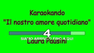 Karaoke Italiano - Il Nostro Amore Quotidiano - Laura Pausini ( Testo )