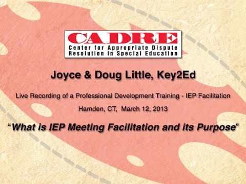 FIEP Training - What is IEP Facilitation and its Purpose