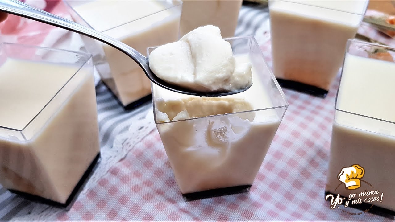POSTRE CREMOSO de QUESO rica Panna Cotta de queso