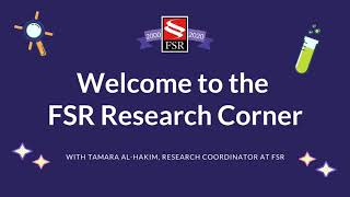 FSR Research Corner: Ep 1 - Sarcoidosis Patient Registry Understanding Sarcoidosis Part 1