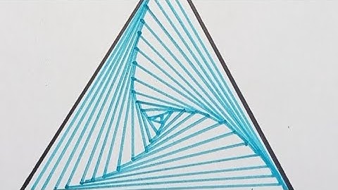 How to draw Triangle Spiral || Tutorial ||Geometrical drawing || Geometric pattern