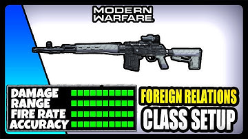 NEW OVERPOWERED DRAGUNOV "FOREIGN RELATIONS" CLASS IN MODERN WARFARE! BEST DRAGUNOV CLASS SETUP!