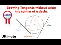 Draw Tangents Without Using the Circle's Center | 10th Grade Math Geometry Tutorial