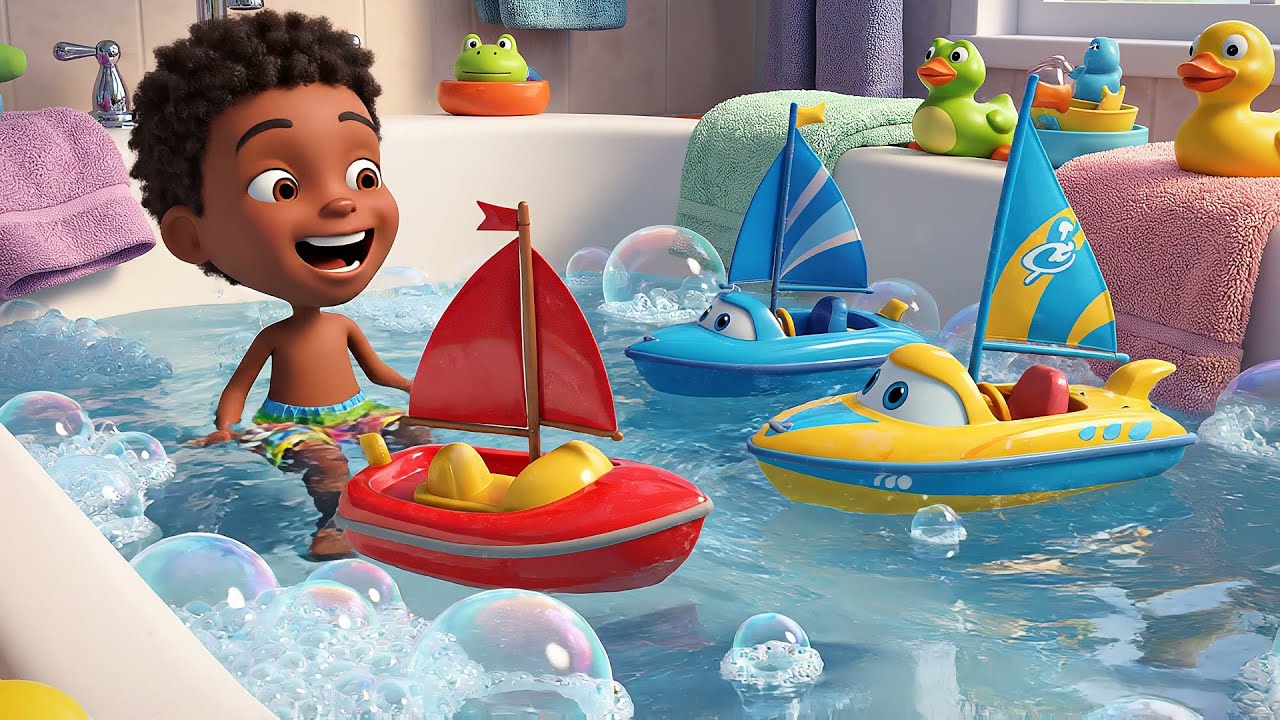 Two Little Toy Boats Paddle Paddle Paddle | Nursery Rhymes for Kids & Baby Songs