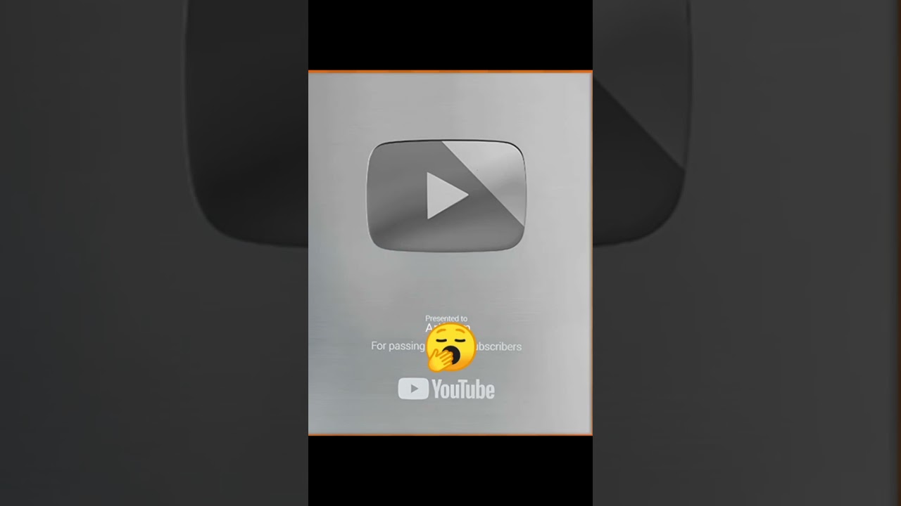 my finally silver play button done