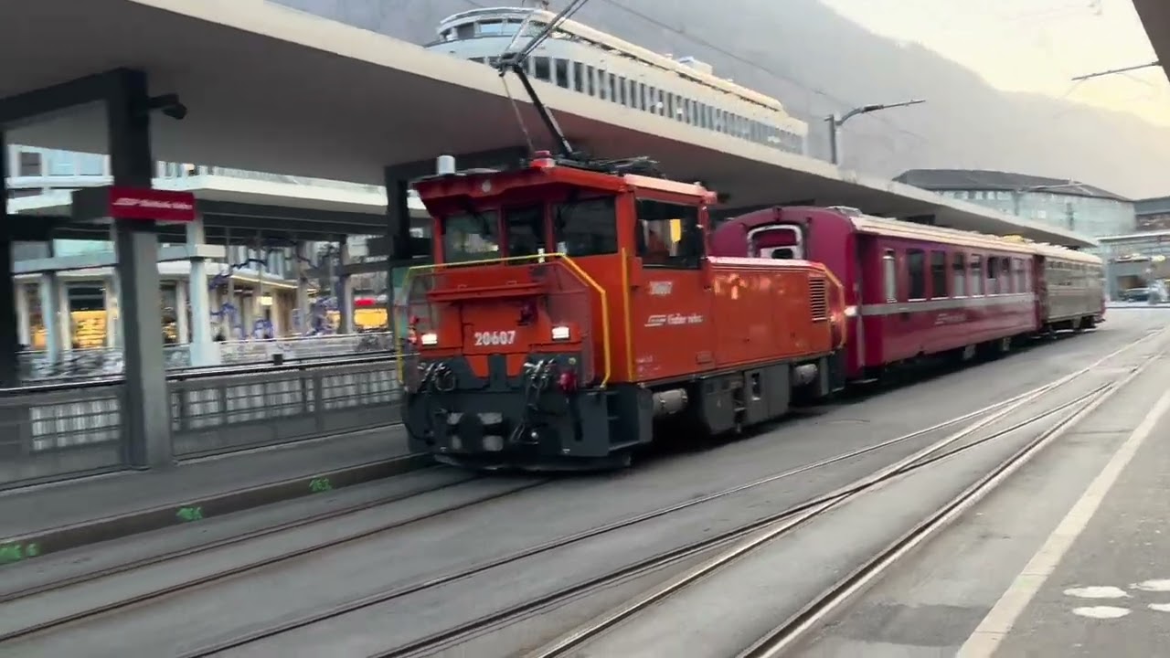 Chur, Switzerland. Post train and some other bits 