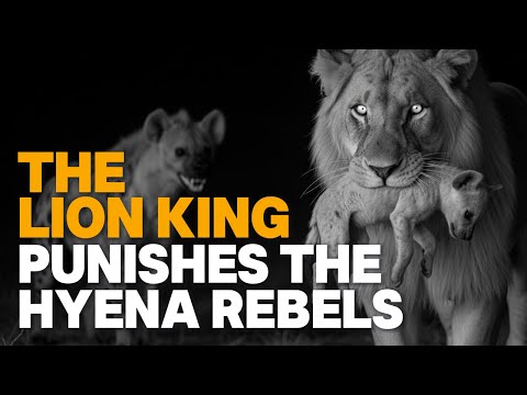 The Lion King Punishes the Hyena Rebels‼️Ruthless Midnight Attack #lion #hyena