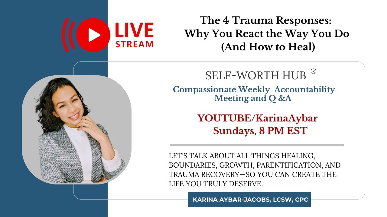 LIVE: The 4 Trauma Responses: Why You React the Way You Do (And How to ...