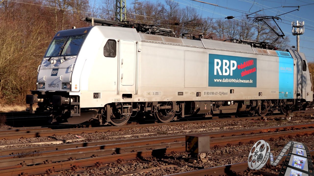 Trainspotting #703 - 4k60 - Railpool / RDP Traxx BR186 431-3 als ...