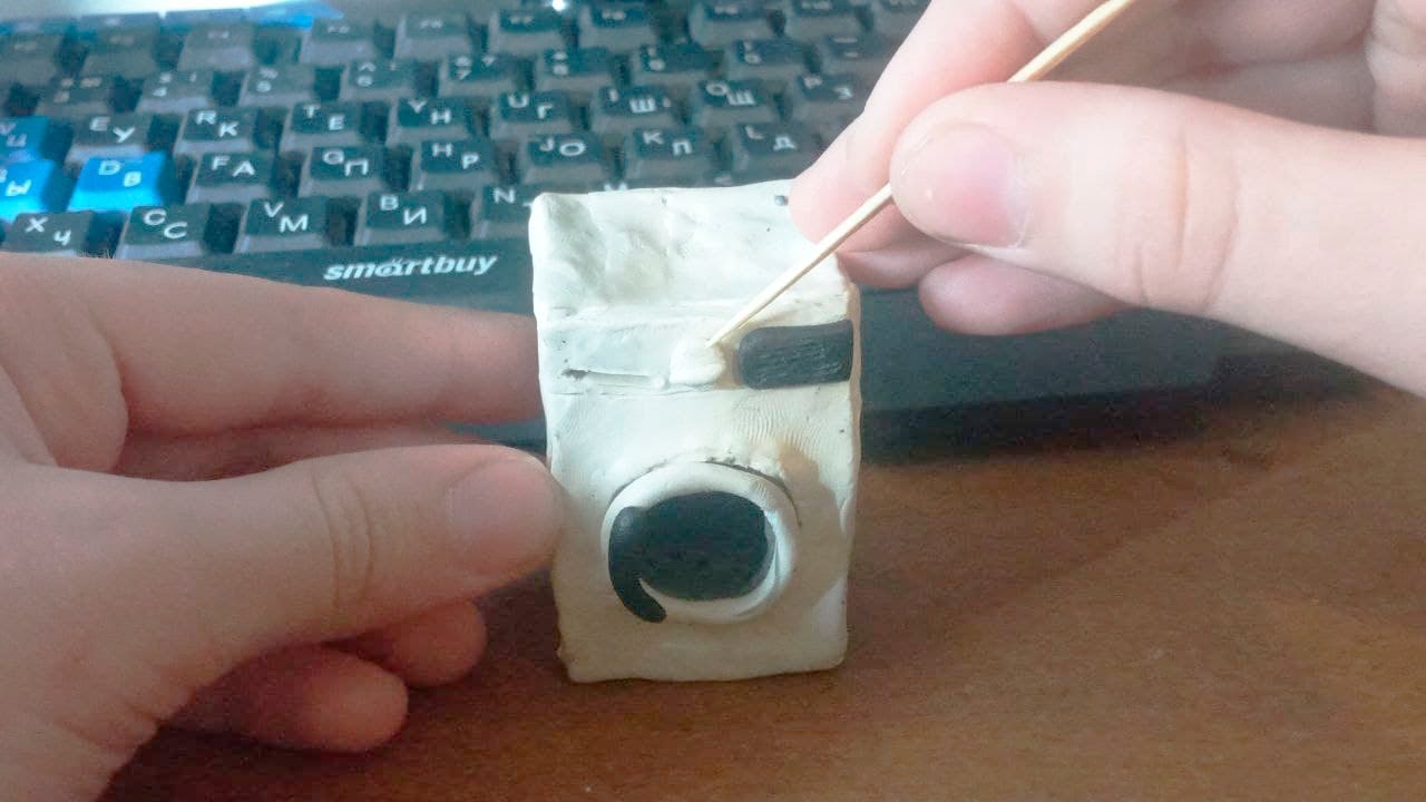 Как слепить стиральную машину из пластилина