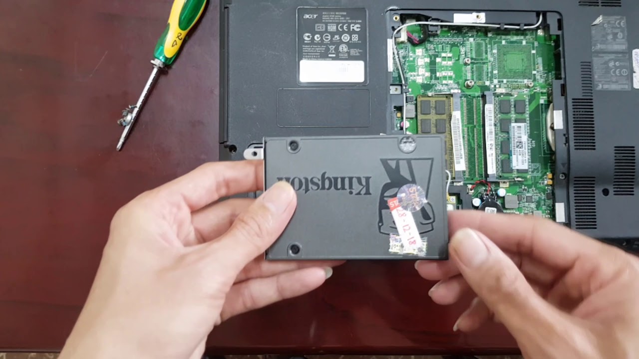 Acer Aspire 5745 Hard Drive, SSD, Ram Replacement Disassembly Take Apart. -  YouTube