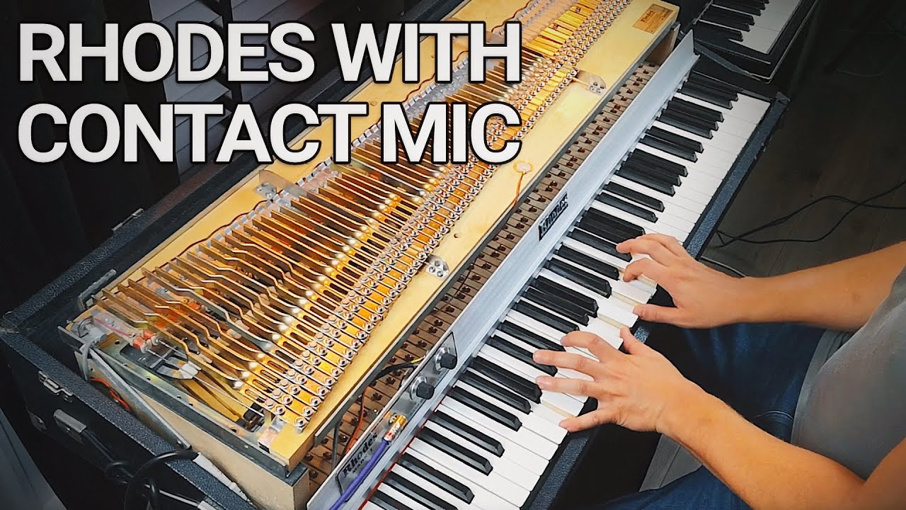 Rhodes Mark I Stage Piano with contact mic YouTube