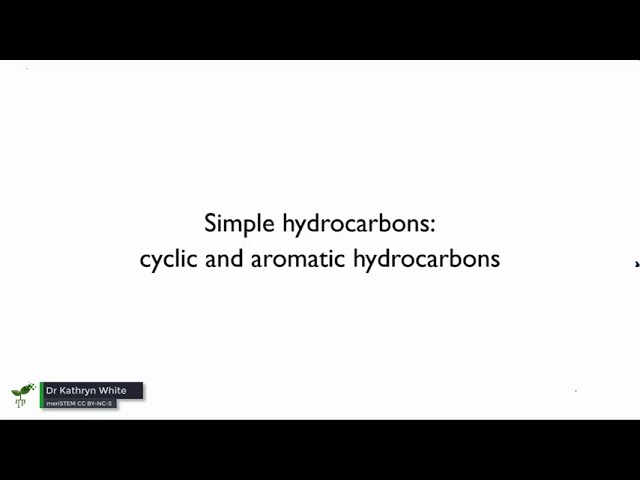 ⁣Cyclic hydrocarbons | Organic molecules | meriSTEM
