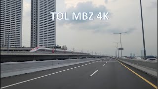 TOL MBZ 4K❗Driving Around full Jalan Tol Layang Sheikh Mohammed bin Zayed dsalip Kereta Cepat Whoosh
