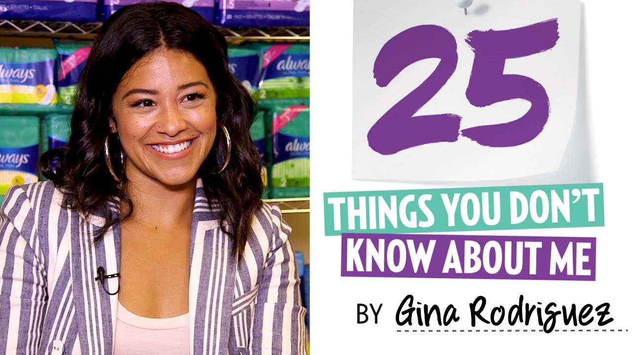 Gina Rodriguez 25 Things You Don't Know About Me - YouTube