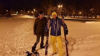 На лыжах и доске по улицам Херсона. Управделами vs Забрат. Анонс