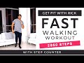 FAST Walking Workout 20 minutes | 2850 Steps at home | Walk to the Beat