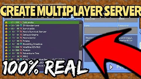 How to Create a MultiPlayer Server in MultiCraft!! (100% real)