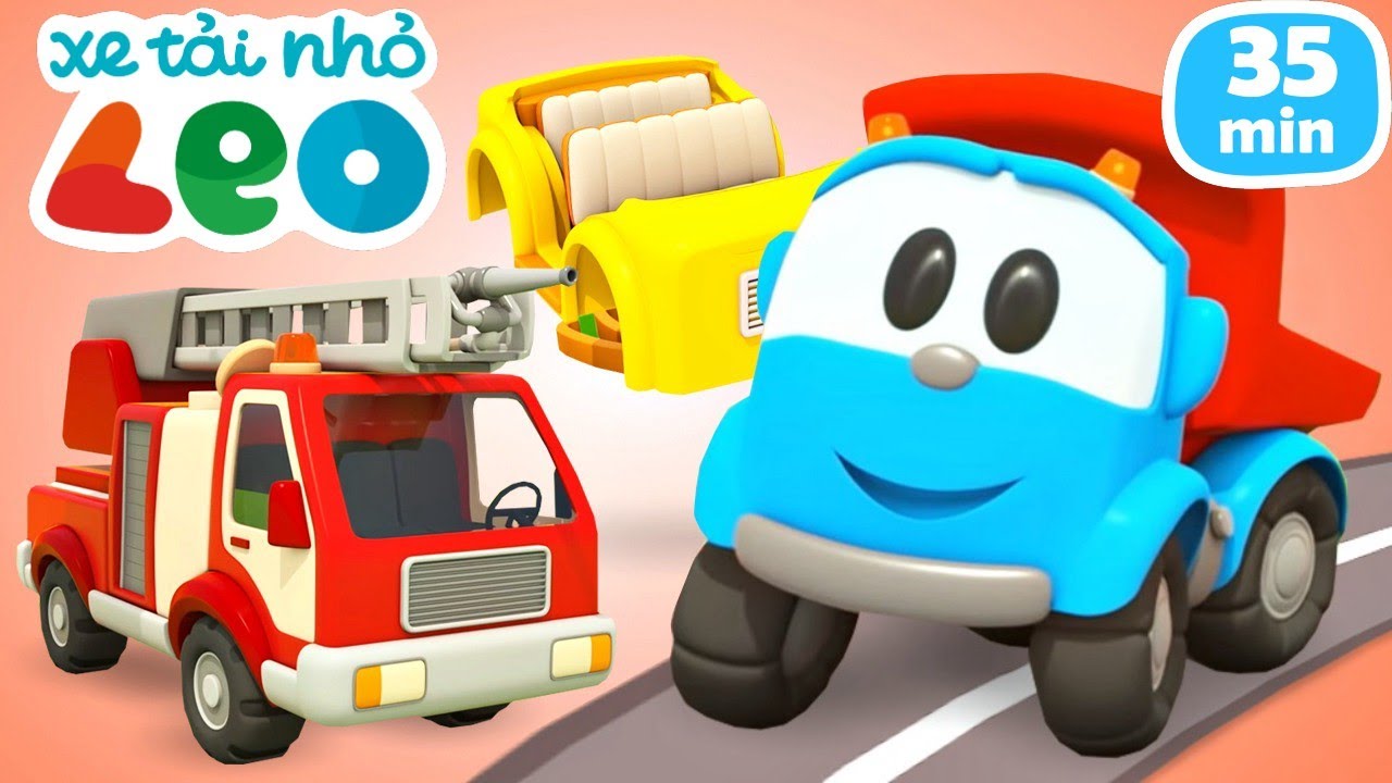 Trọn bộ phim hoạt hình ô tô & phương tiện giao thông đường phố cho bé. Leo the truck @CartoonsForKidsViet