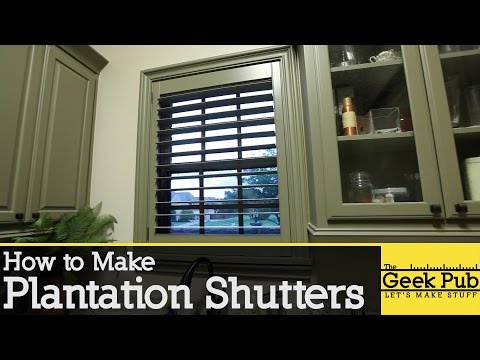 How To Make Plantation Shutters Youtube