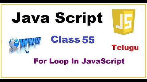 For Loop Examples Multiplication Table in JavaScriptTelugu | Loops in JavaScript | VLR Class 55