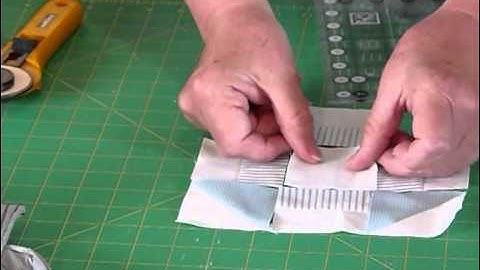 How to make a Churn Dash block using 2 1/2" squares - Quilting Tips & Techniques 158