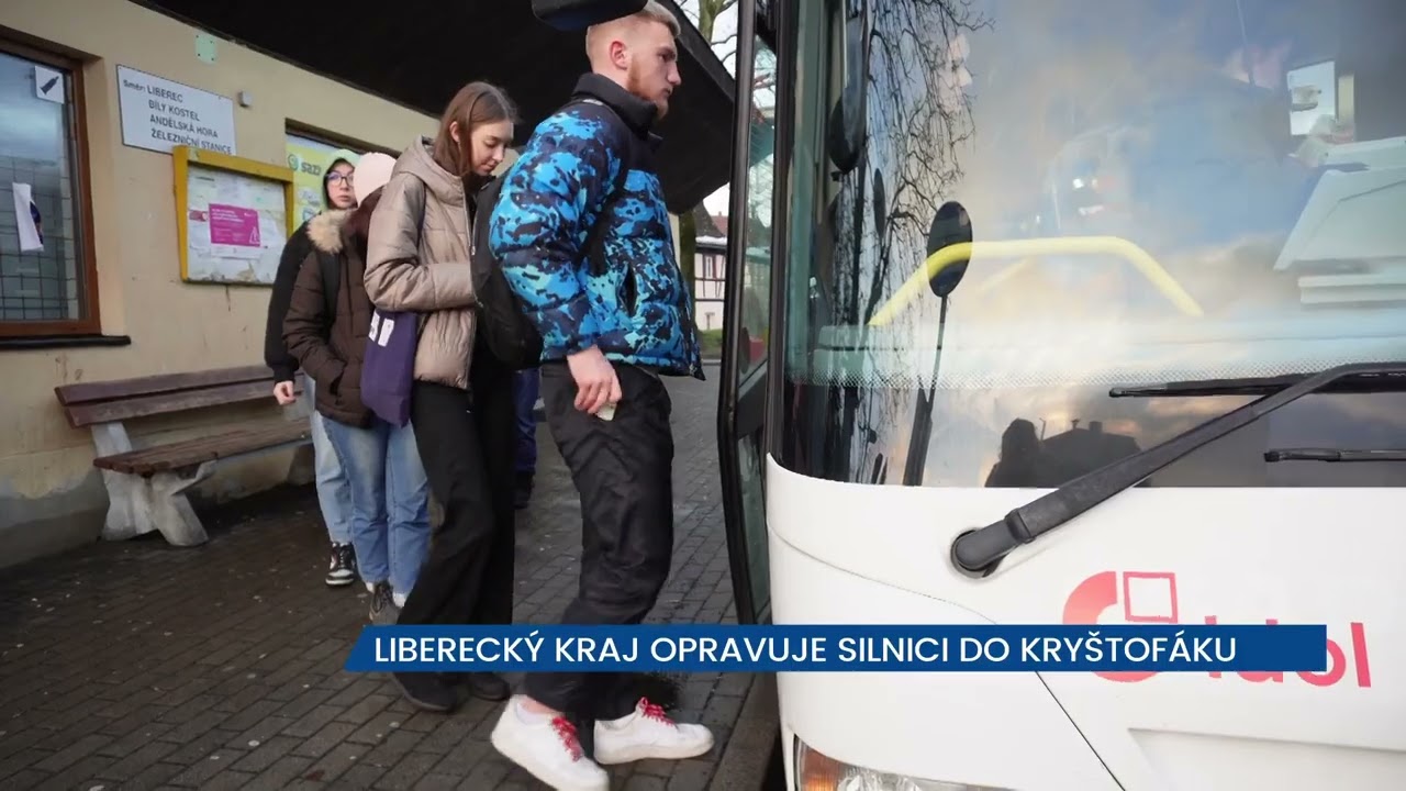 Liberecký kraj opravuje silnici do Kryštofova Údolí