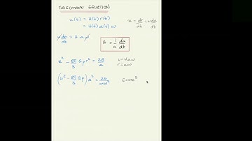 ASTR 503 - Class 27 - Video 7 - Friedmann Equation