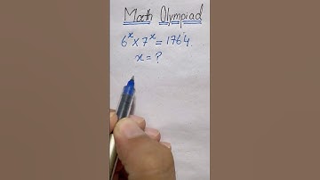 Olympiad Exponent Puzzle 🔥 Solve 6^x × 7^x = 1764 Step by Step #maths #lifeisbutadream #mathstricks