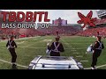 4K Ohio State University Marching Band Pregame Parade Bass Drum POV 10 9 2021