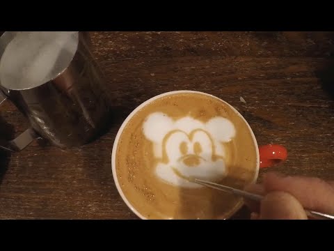 ラテアート ミッキーマウス Stay Home Youtube