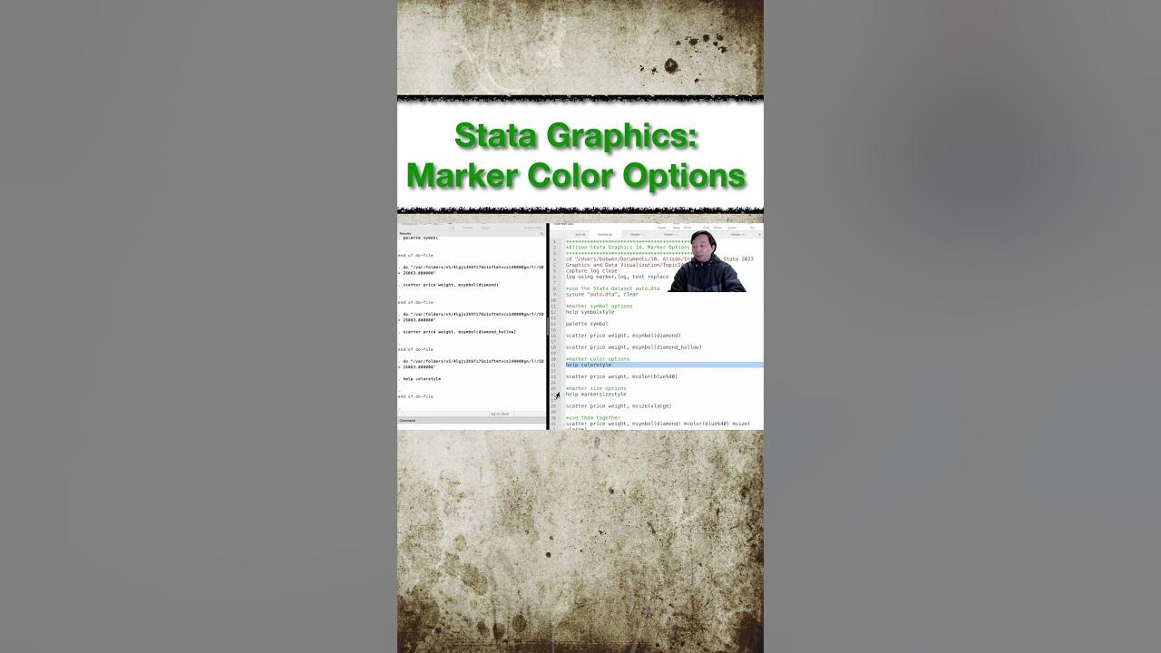 Stata graphics marker color options youtube