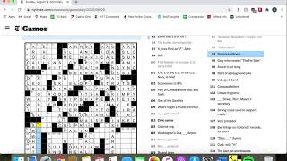 Sunday 8/9/20 - NYT Crossword
