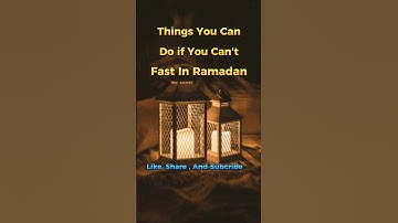 Thing You Can Do if you Cant Fast in Ramadan♥️♥️ #islam #shorts #ramadan