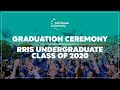 Rris undergraduate class of 2020 graduation ceremony