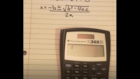 How to easily solve quadratic equations using TI-30XIIS