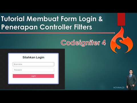 Tutorial Membuat Form Login dan Penerapan Controller Filter Pada Codeigniter 4