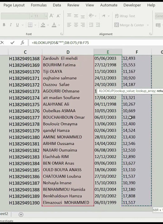 Excel formula xlookup wildcard youtube