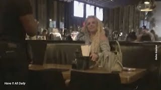 Britney Spearss Manic Meltdown  at a restaurant in Los Angeles Caught On Camera