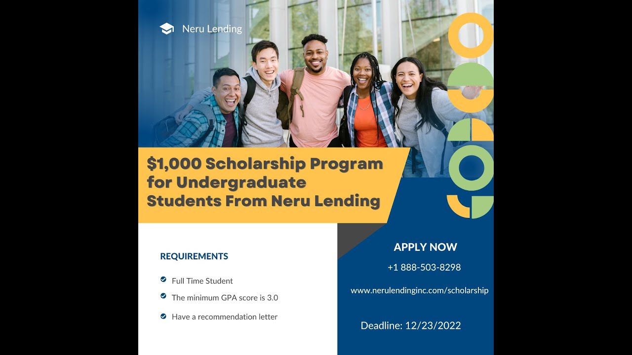 ⁣Neru Lending College Undergraduate Scholarship