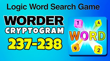 WORDER Logic Word Search Game level 237 238