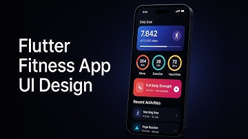 Flutter Fitness App UI Design - Clean & Minimal